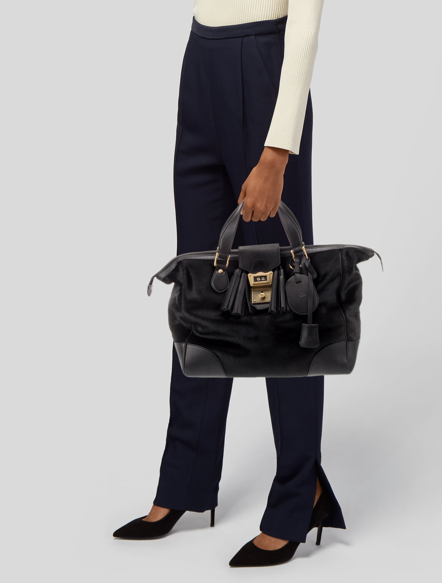 Gucci Ponyhair Top Handle Bag