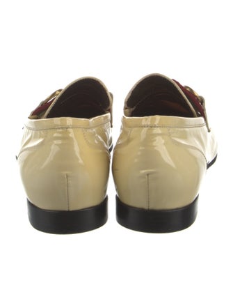 Gucci Web Accent Patent Leather Loafers