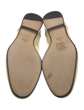 Gucci Web Accent Patent Leather Loafers