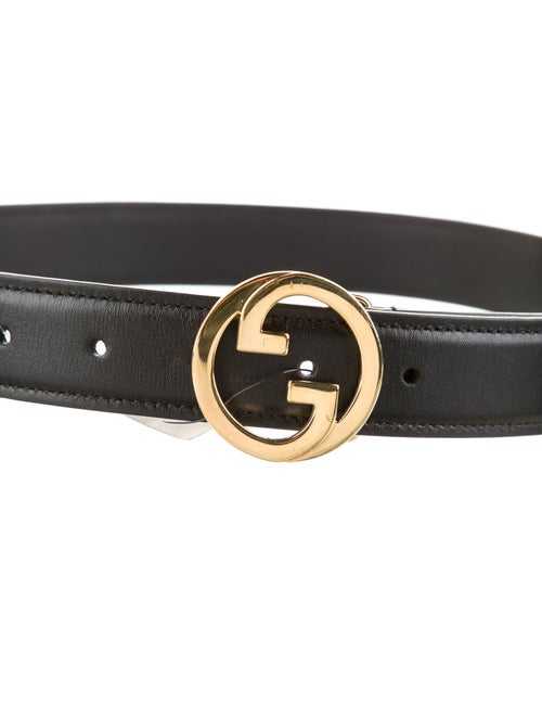 Gucci Double G Logo Skinny Belt