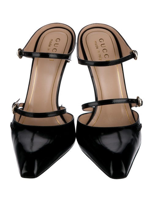 Gucci Patent Leather Mules