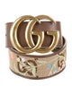 Gucci Double G Logo Canvas Waist Belt