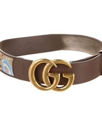 Gucci Double G Logo Canvas Waist Belt