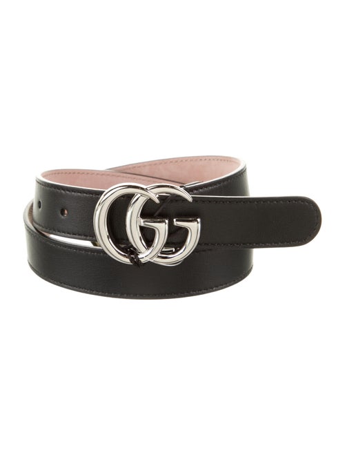 Gucci Double G Logo Skinny Belt
