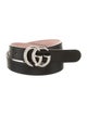 Gucci Double G Logo Skinny Belt