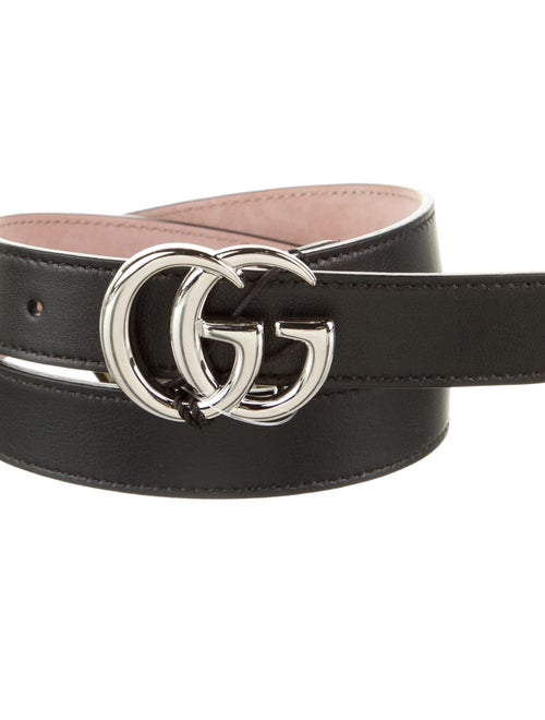 Gucci Double G Logo Skinny Belt