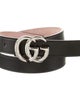 Gucci Double G Logo Skinny Belt
