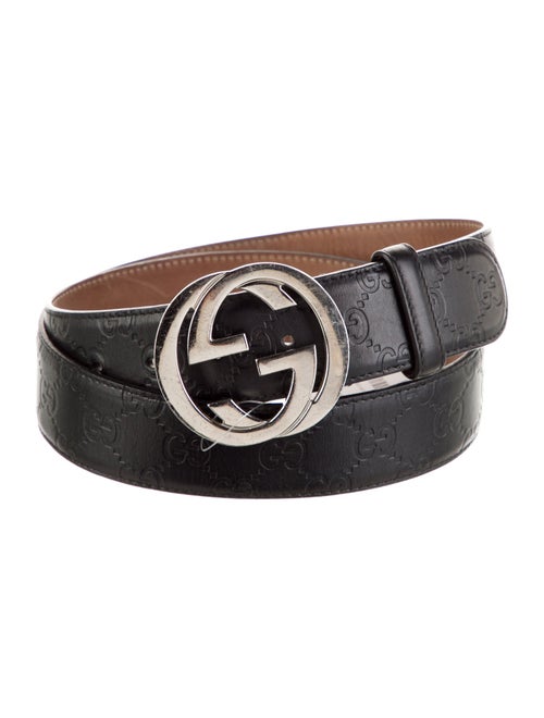 Gucci Embossed Leather Waist Belt