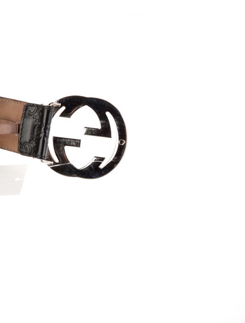 Gucci Embossed Leather Waist Belt