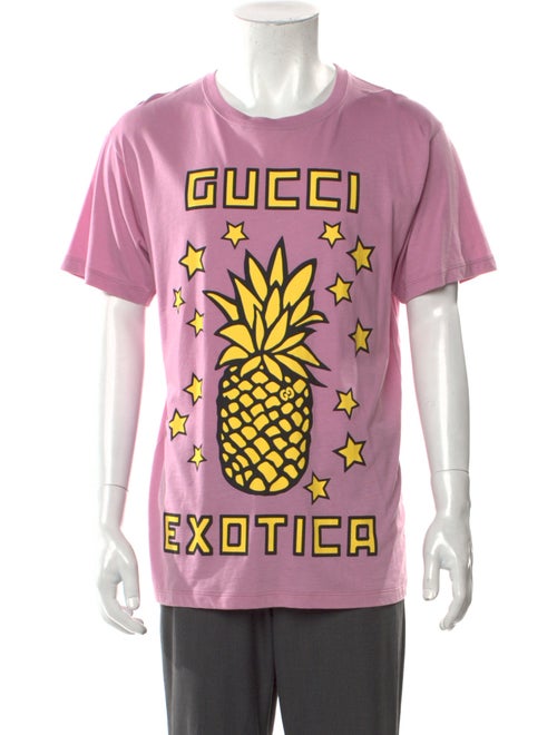Gucci Graphic Print Crew Neck T-Shirt