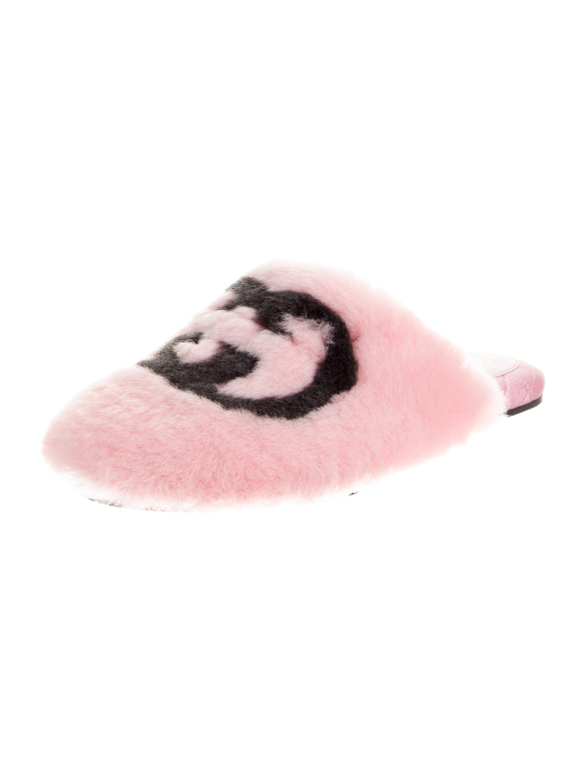 Gucci Interlocking G Logo Fur Mules