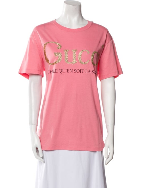 Gucci Graphic Print Crew Neck T-Shirt