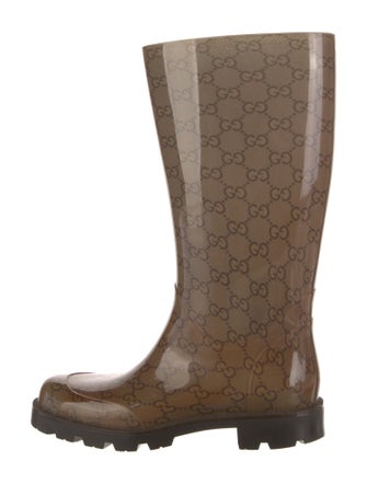 Gucci GG Logo Rubber Rain Boots