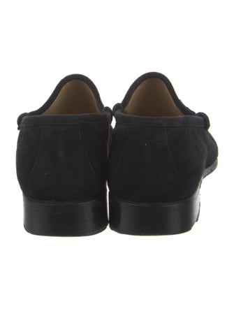 Gucci Horsebit Accent Suede Loafers
