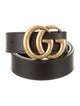 Gucci Double G Logo Leather Belt