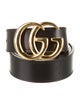 Gucci Double G Logo Leather Belt