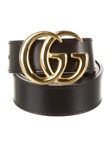 Gucci Belts Double G Logo Leather Belt Petite