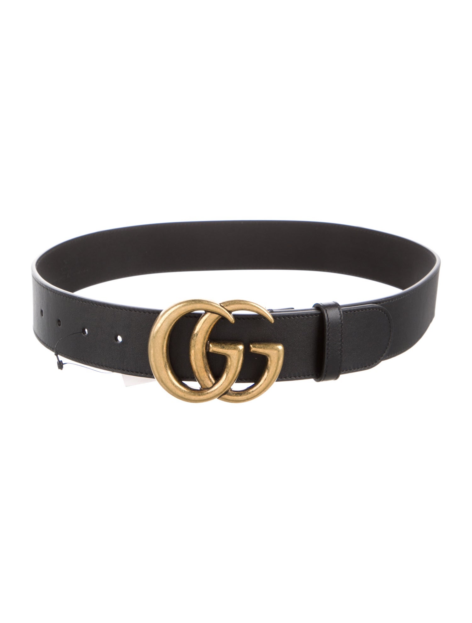 Gucci Double G Logo Calf Leather Belt