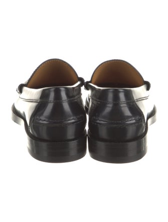 Gucci Interlocking G Logo Leather Loafers