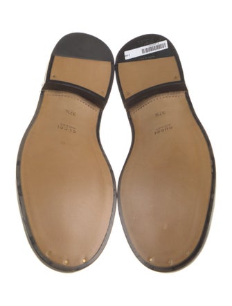 Gucci Interlocking G Logo Leather Loafers