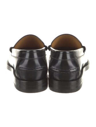 Gucci Interlocking G Logo Leather Loafers