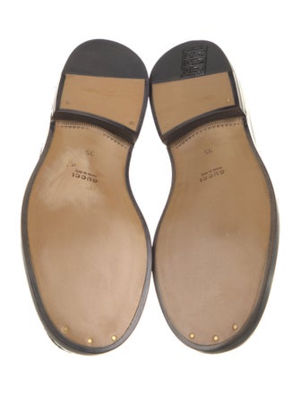 Gucci Interlocking G Logo Leather Loafers