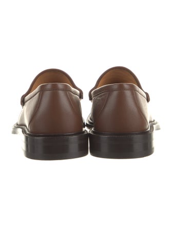 Gucci Horsebit Accent Leather Dress Loafers