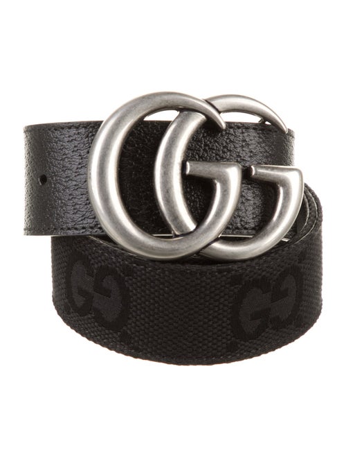 Gucci Double G Logo Canvas Belt Kit