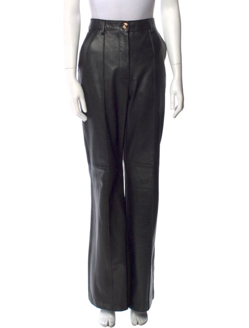 Gucci Leather Wide Leg Pants