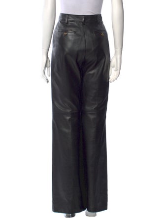 Gucci Leather Wide Leg Pants