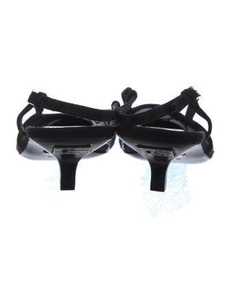 Gucci GG Logo Mesh Slingback Pumps