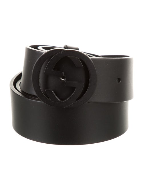 Gucci Interlocking G Logo Leather Belt