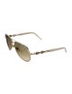 Gucci Marina Chain Accent Aviator Sunglasses