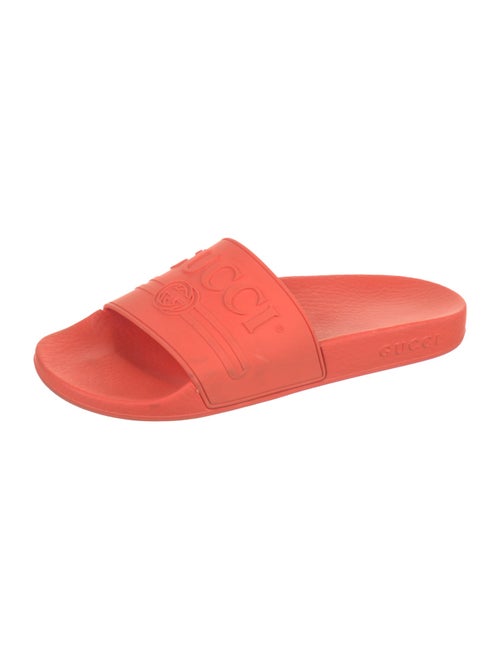 Gucci Interlocking G Logo Rubber Slides