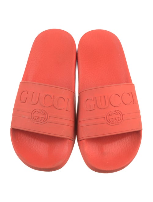 Gucci Interlocking G Logo Rubber Slides