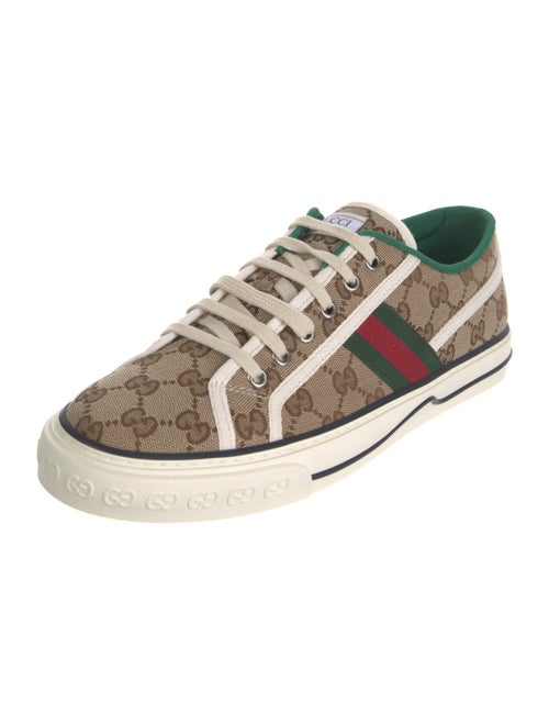 Gucci Web Accent Canvas Sneakers