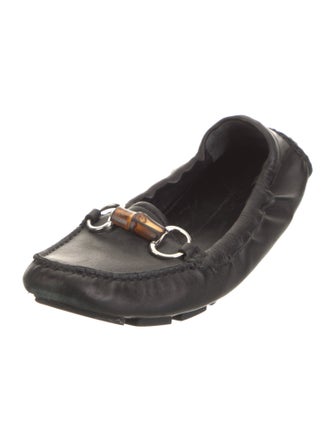 Gucci Horsebit Accent Leather Loafers