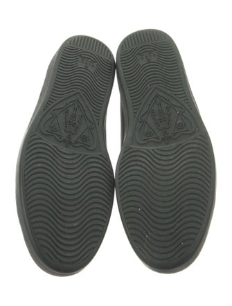 Gucci Web Accent Leather Sneakers