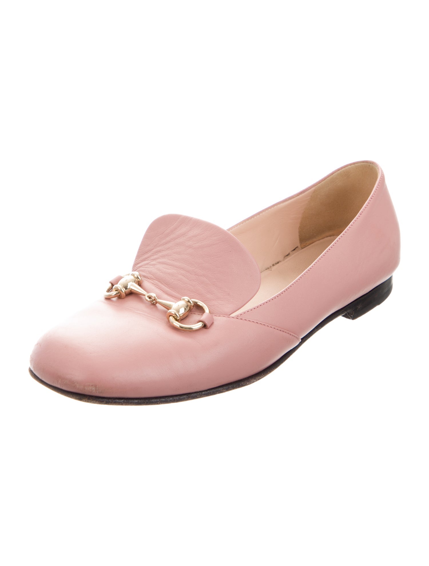 Gucci Horsebit Accent Leather Loafers