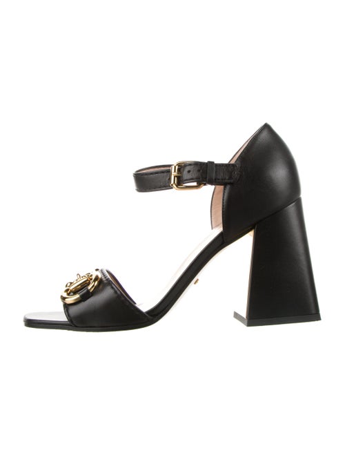 Gucci Horsebit Accent Leather Sandals