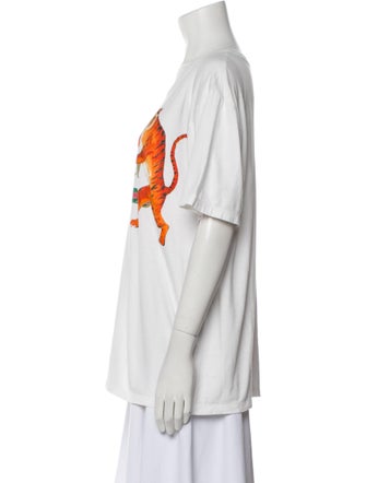 Gucci Graphic Print Scoop Neck T-Shirt