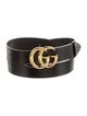 Gucci Double G Logo Leather Belt