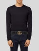 Gucci Double G Logo Leather Belt
