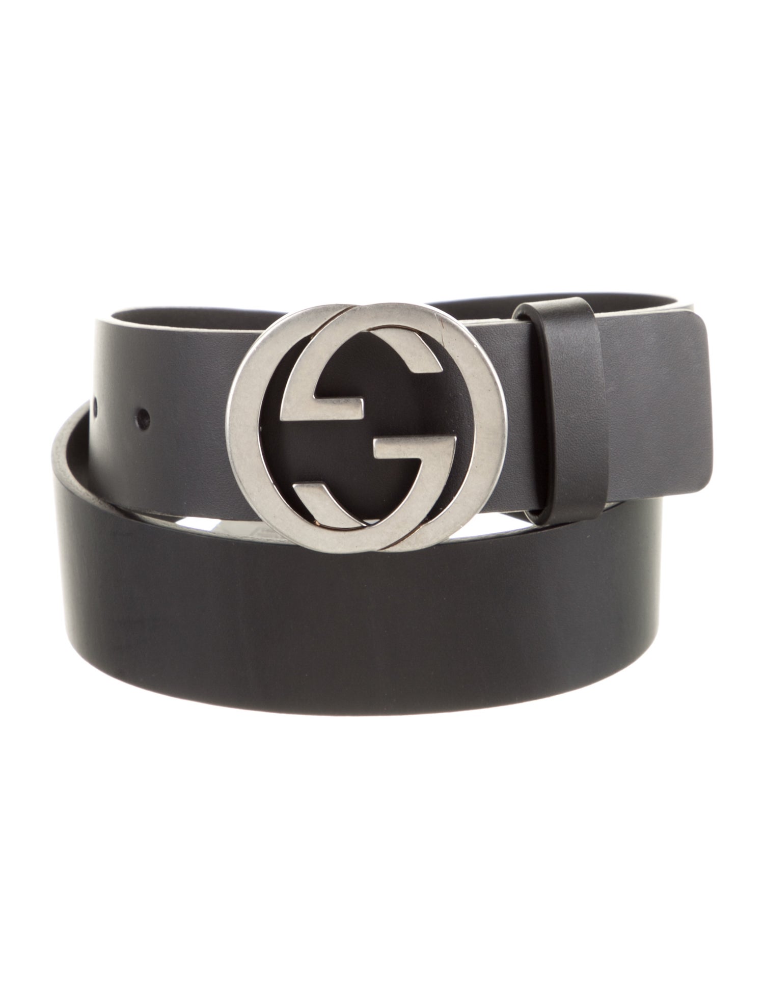 Gucci Interlocking G Logo Leather Belt