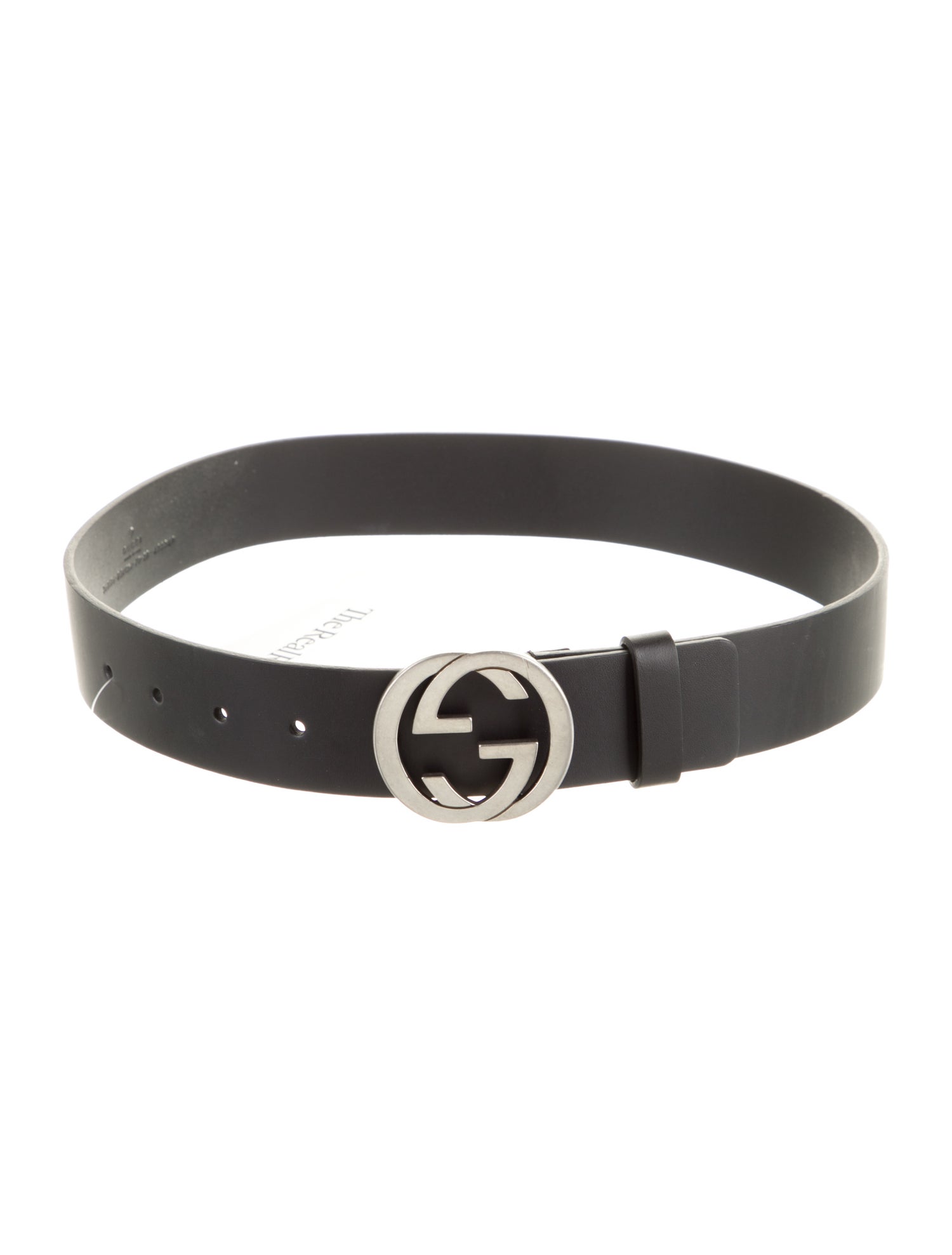 Gucci Interlocking G Logo Leather Belt