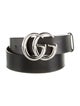 Gucci Double G Logo Leather Belt