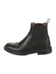 Gucci Web Accent Leather Chelsea Boots