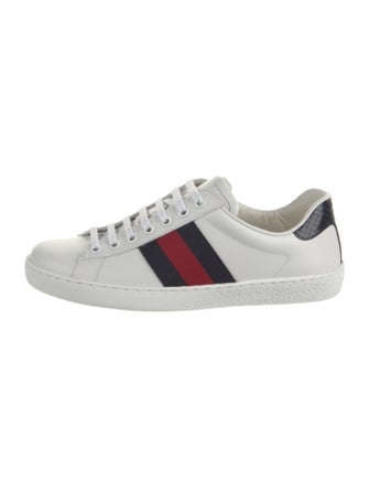 Gucci Sylvie Web Accent Leather Sneakers