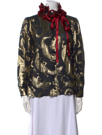 Gucci Printed Silk Blouse
