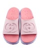 Gucci Interlocking G Logo Rubber Slides